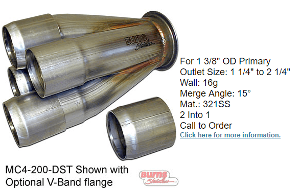 High preformance turbo collector