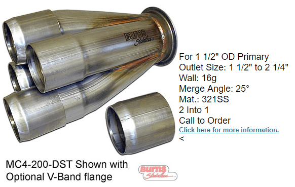 High preformance turbo collector