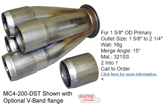 High preformance turbo collector