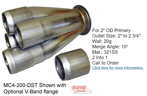High preformance turbo collector