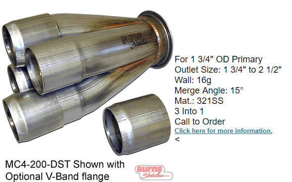 High preformance turbo collector