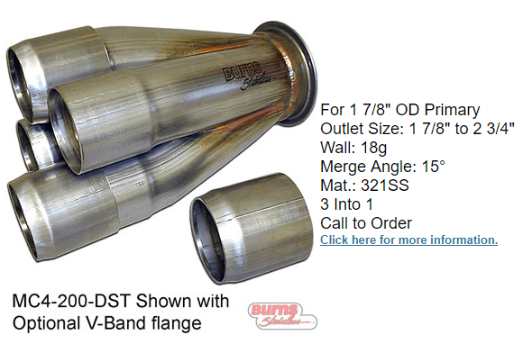High preformance turbo collector