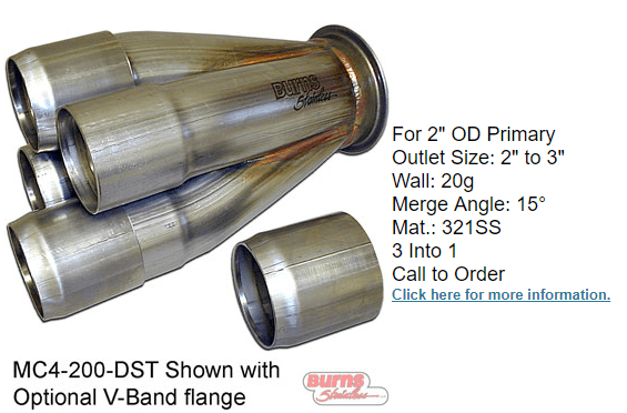 High preformance turbo collector