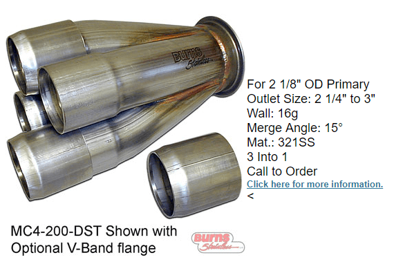 High preformance turbo collector