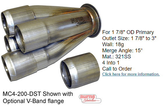 High preformance turbo collector