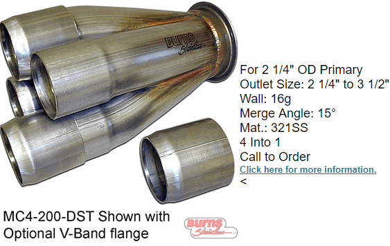 High preformance turbo collector
