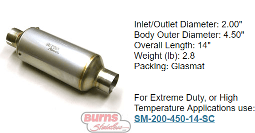 1 stage race muffler