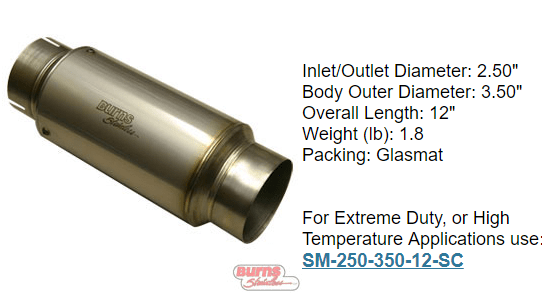 1 stage race muffler