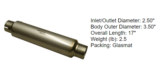 1 stage race muffler