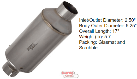 1 stage race muffler
