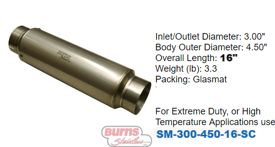 1 stage race muffler