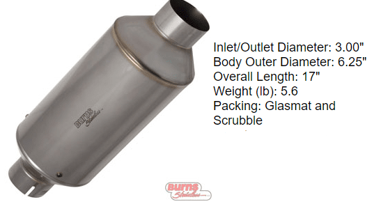 1 stage race muffler