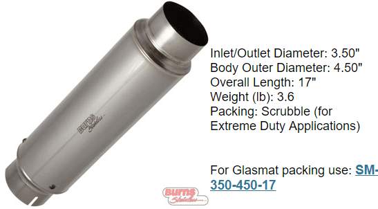 1 stage race muffler