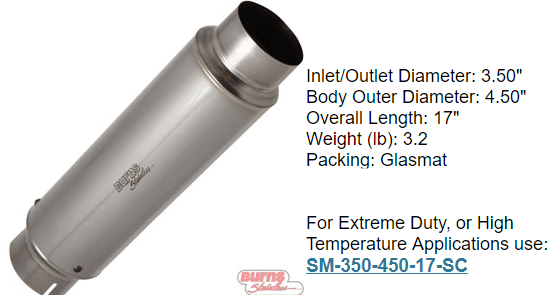 1 stage race muffler