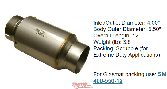 1 stage race muffler