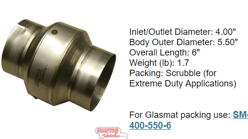 1 stage race muffler