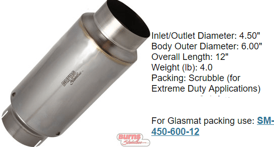 1 stage race muffler