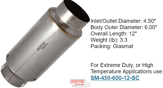 1 stage race muffler