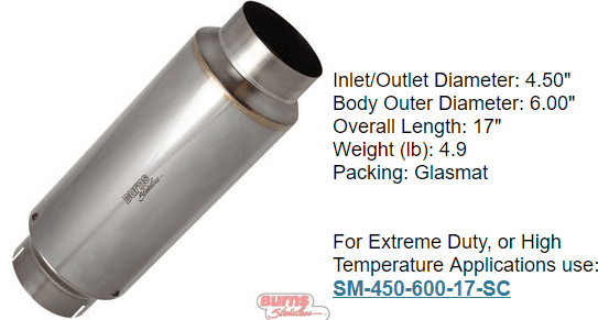 1 stage race muffler