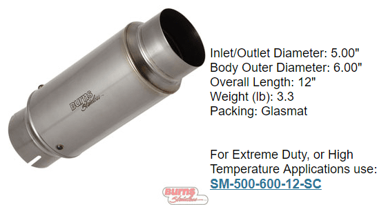 1 stage race muffler