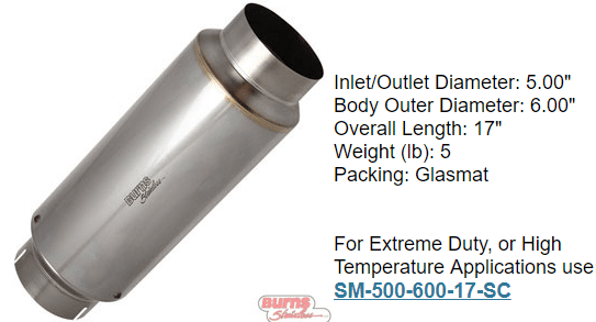 1 stage race muffler