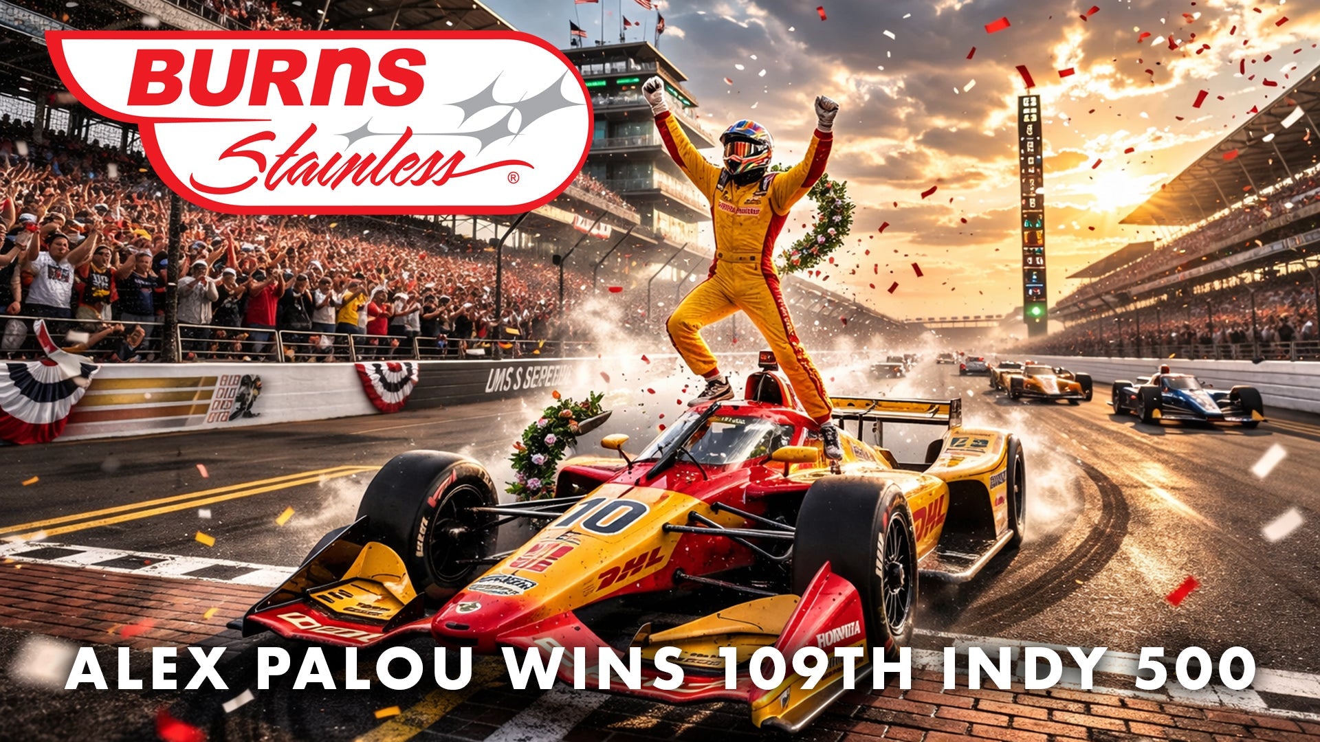 Alex Palou wins the 109th Indianapolis 500!