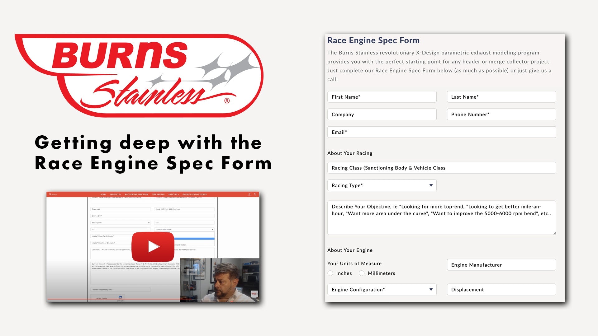 Race Engine Specification Form - Vince In Shorts 5