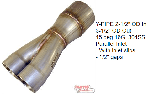 steel y pipe 2 into 1 base collector